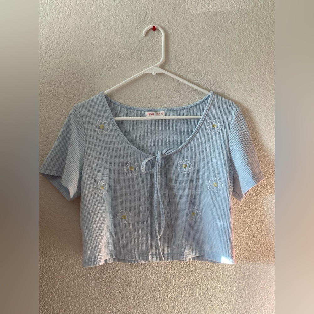 Front Tied Cropped Top
